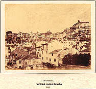Coimbra. Vista principal - 1863. Clicar para ampliar.
