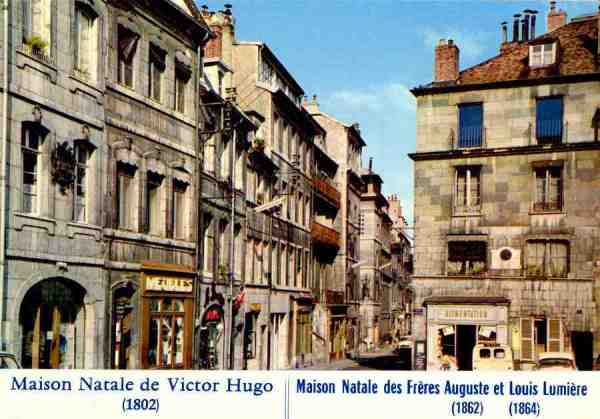 S/N - Besanon (Doubs) La maison natale de Victor Hugo... Las maison natale des frres Lumire... - Edio Combier Imprimeur Mcon 25.056 - CIM - Dimenses: 15x10,4 cm. - Col. HJCO (1979).