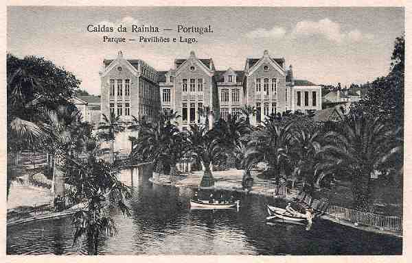 S/N - Caldas da Rainha: Parque, pavilhes e lago - Edio Daniel de Sousa (dcada de 1930) - Dimenses: 13,9x9 cm. - Col. Miguel Chaby.