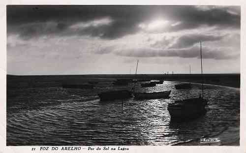 N. 21 - Foz do Arelho - Pr do Sol na Lagoa - Edio Passaporte (Loty) - (circulado em 1962) - Dimenses: 14x9 cm. - Col. Miguel Chaby.
