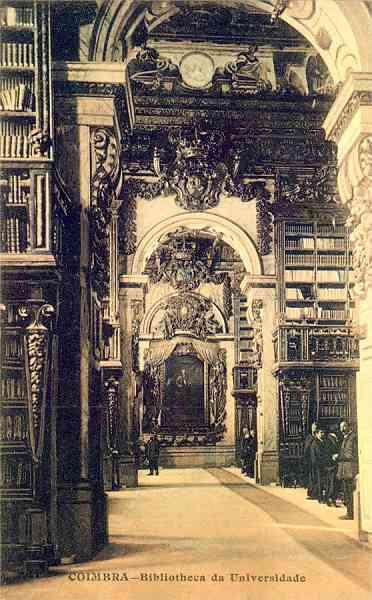 S/N - Coimbra: Bibliotheca da Universidade - Edio Union Postale Universelle - S/D - Dimenses: 8,5x13,8 cm. - Col. Aurlio Dinis Marta.