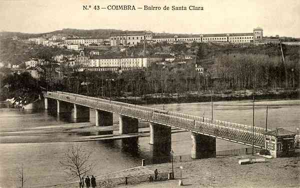 N. 43 - Coimbra: Bairro de Santa Clara - Edio da Havaneza Central, R. Visconde da Luz, 2 a 6 Coimbra - S/D - Dimenses: 13,8x8,7 cm. - Col. Aurlio Dinis Marta.