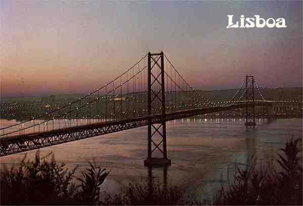 N. 391 - Lisboa Ponte sobre o Tejo - Ed. C. S. - Dimenses 14,5x10 cm. - Col. Mrio F. Silva.