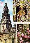 N. 46 - CAtedral. Torre del Reloj y altar mayor - Edio Garcia Garrabella y C - (circulado em 1968) - Dimenses: 10,3x15 cm. - Coleco HJCO.