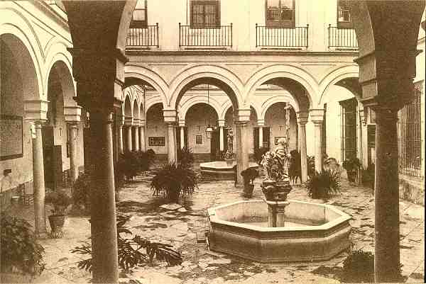 S/N - Sevilla: Patio del Hospital de la Santa Caridad - Edio J. B. G. 1929 - Dimenses: 13,7x9,1 cm. - Col. Ftima Bia. 