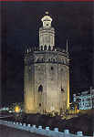 N. 30 - Sevilha, Torre del Oro - Editorial Patrimonio Nacional - Foto Garcia Garrabella - Dim. 15x10,3 cm - Col. Amlcar Monge da Silva