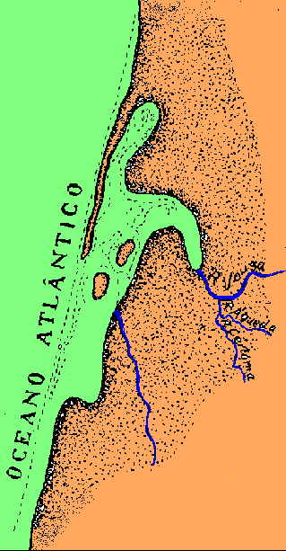 Figura 2: Aspecto da laguna por altura da fundao da nacionalidade portuguesa.