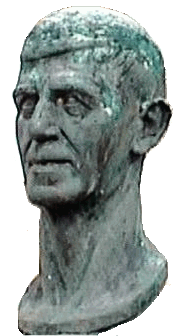 Busto de Jos� Rabumba em Aveiro.