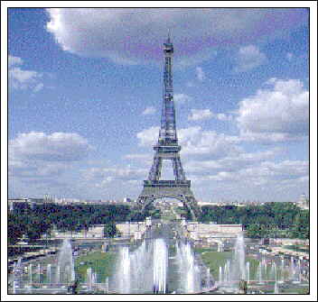 Construda por Gustavo Eiffel para a Exposio Universal de Paris de 1889, a Torre Eiffel tem uma altura de 320 metros e um peso de 7 mil toneladas.