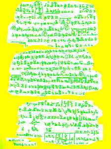 Fragmento de um texto matemtico hindu.