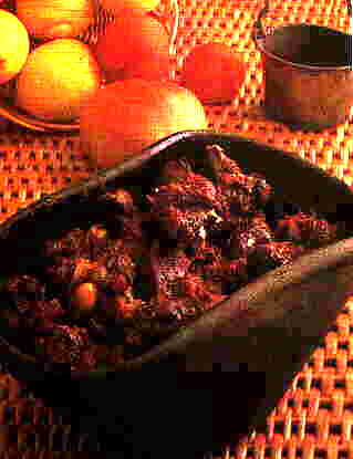 Chanfana t�pica do concelho de Tondela, em barro negro de Molelos.