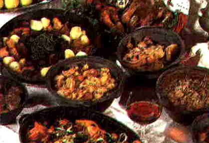 Diversos pratos t�picos do concelho de Tondela.