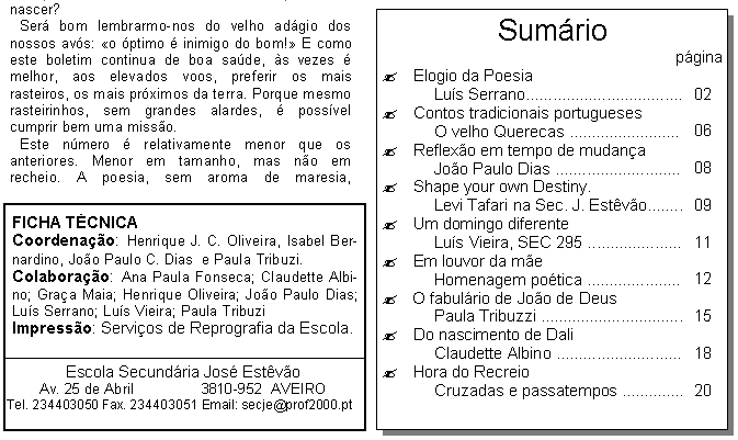 Clicar sobre a pgina para voltar ao incio.