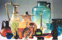 Breve amostragem de diversos objectos em vidro de origem romana.