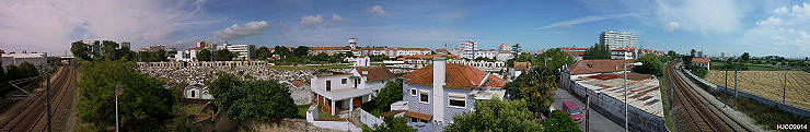 Panormica da cidade vista de nascente do lado de So Bernardo