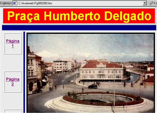 Praa Humberto Delgado, na dcada de 1950.